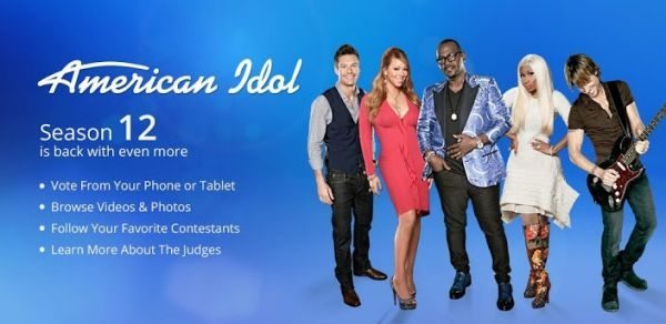 American Idol app for season 12 live voting