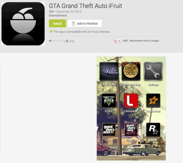 GTA V iFruit app prompts Android download warning - PhonesReviews UK ...