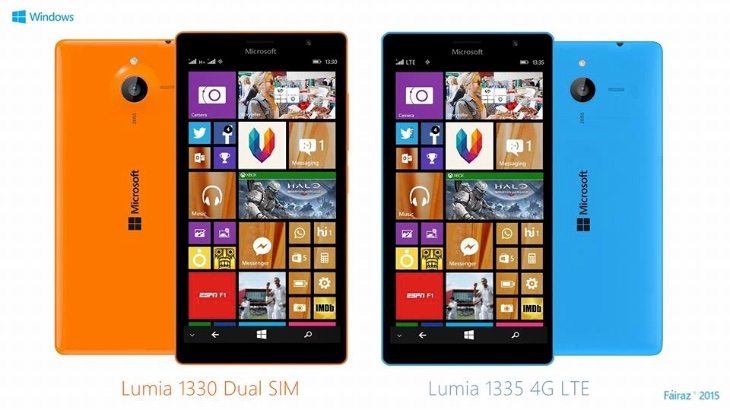 Microsoft Lumia 1330, 1335 dual render