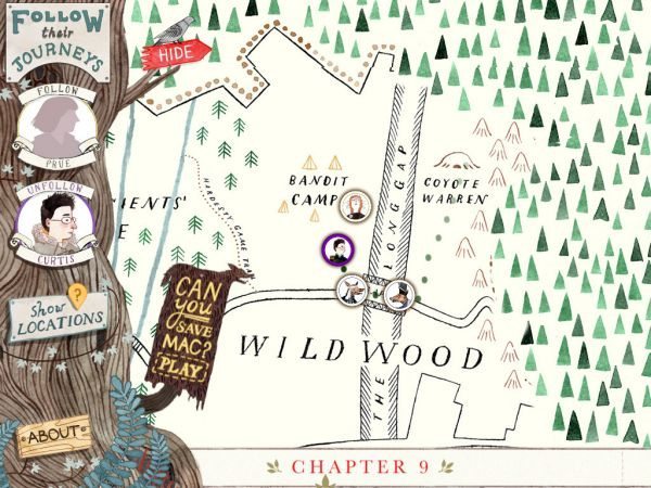 New Wildwood Story Map app features story and game mode