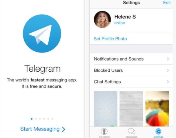 Telegram app for Android and iOS