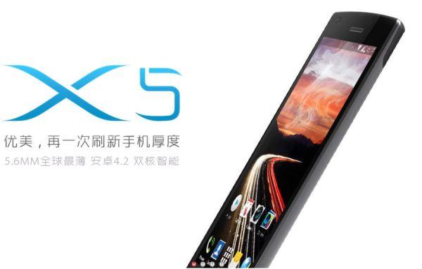 Umeox X5 vs Huawei Ascend P6 for slim smartphone title