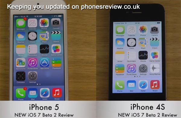 iPhone-5-vs-4S-new-iOS-7-beta-update