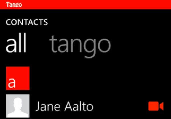 finally we have the tango video calls app for android
