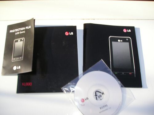 LG Viewty Manuals and CD