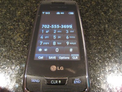 LG Voyager Dialling