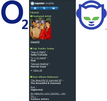 O2 UK gets Napster