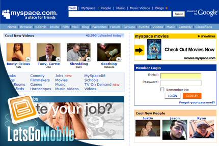 Sprint just one of many to get free MySpace Mobile