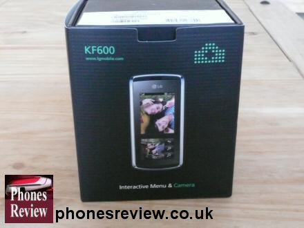 lg kf600 box interactive menu and camera