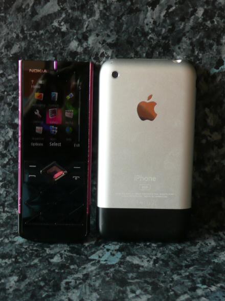 nokia 7900 prism size comparison to iphone 1