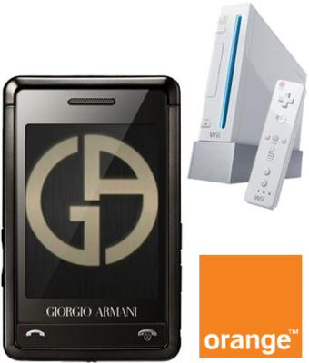 Samsung P520 Armani phone with FREE Nintendo Wii on O2