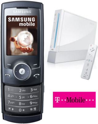 Samsung U600 Blue with FREE Nintendo Wii on T-Mobile