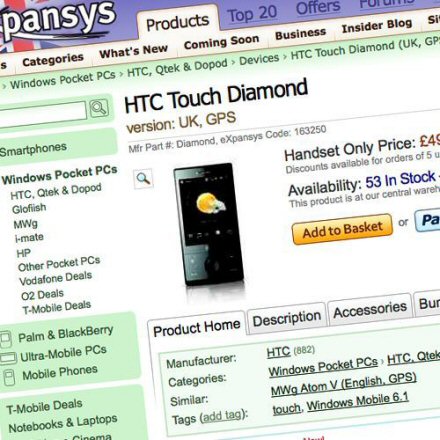 htc touch diamond on sale in uk