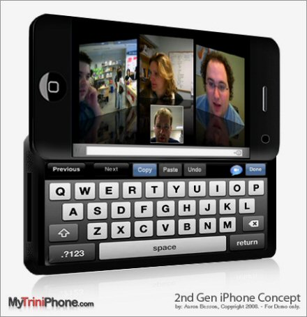 iPhone 3-G Slider With Virtual Keyboard