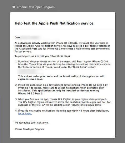 Developers: Do you like iPhone OS 3.0 beta Apple Push Notification service?