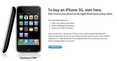 Apple will ship iPhone 3G direct to your door