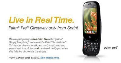 Win a Palm Pre in the Sprint Pre Sweepstakes