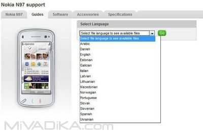 Nokia N97 Support Page now online