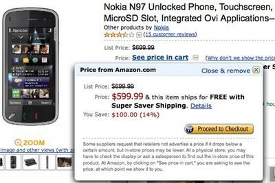 Nokia N97 and 5800 XpressMusic Price Reduction by Amazon