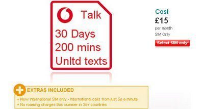 International Super SIM plan launched by Vodafone UK