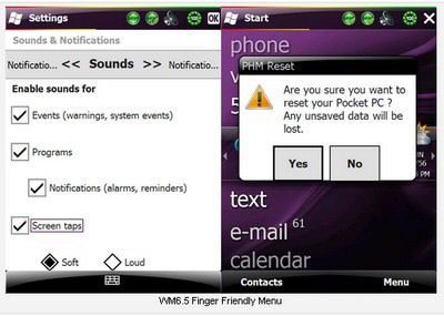 Windows Mobile 6.5 gains finger friendly user interface