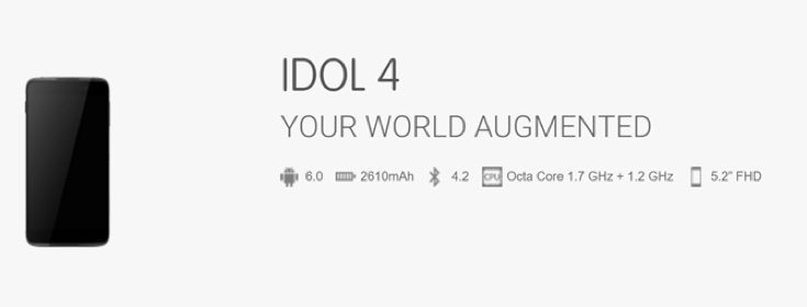 Alcatel OneTouch Idol 4, 4S b