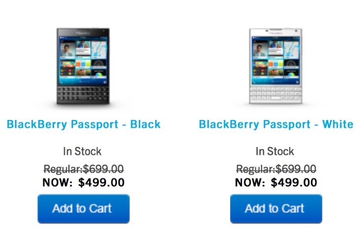 BlackBerry Passport price slash