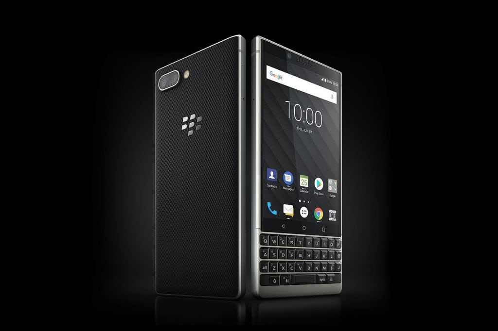Blackberry KEY2 press