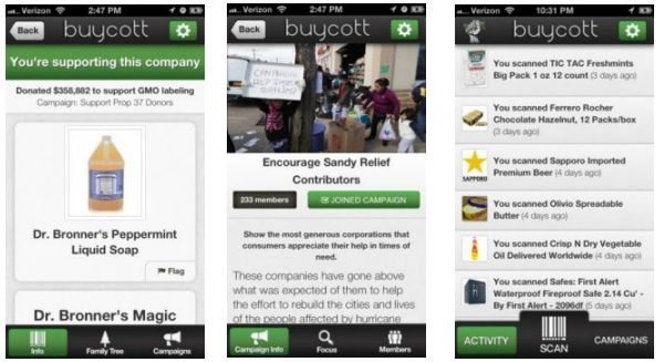 Buycott app reflection and UK companies boycott method pic 1