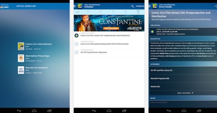 Comic Con app Android and iOs