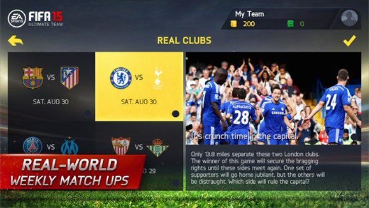FIFA 15 Ultimate Team app review