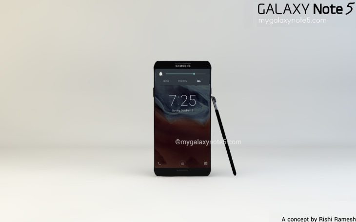 Galaxy Note 5 design c