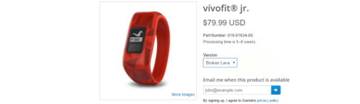 Garmin vivofit jr.