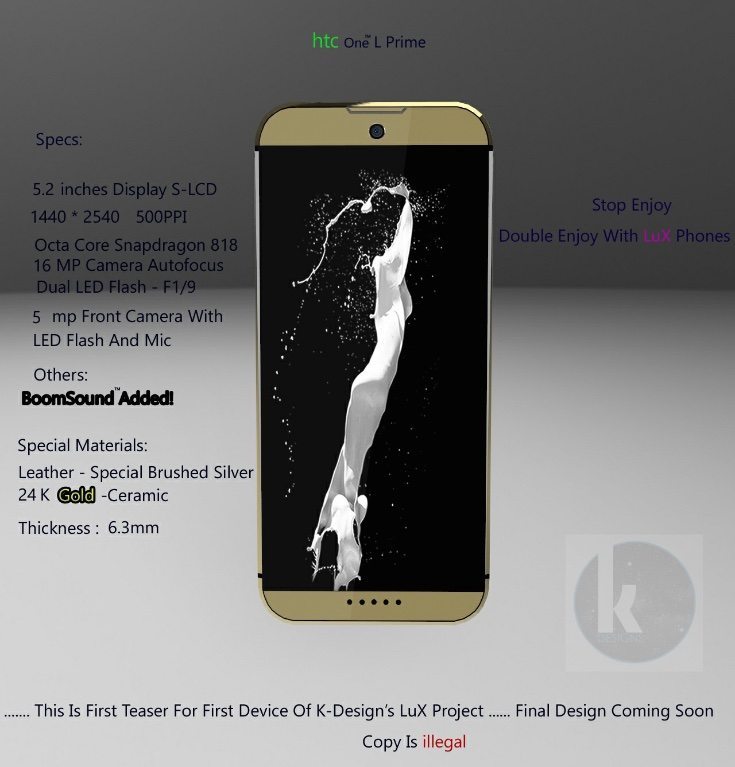 HTC One L Prime design tantalizer