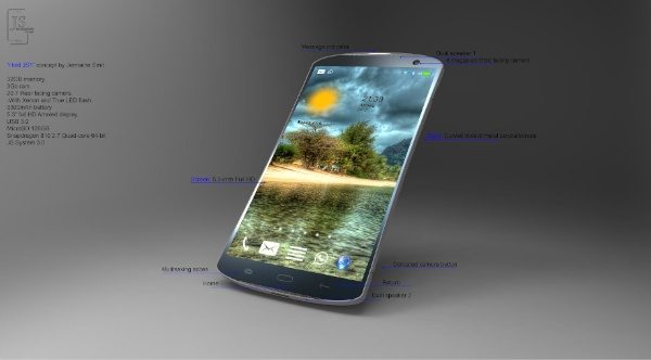 Hold JS1 dream smartphone with its own software concept