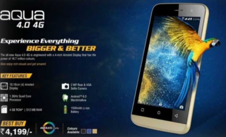 Intex Aqua 4.0 4G