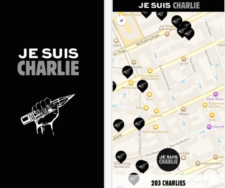 Je Suis Charlie app b