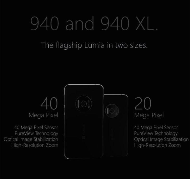 Lumia 940, 940 XL concept