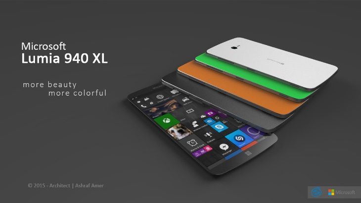 Microsoft Lumia 940 XL design b