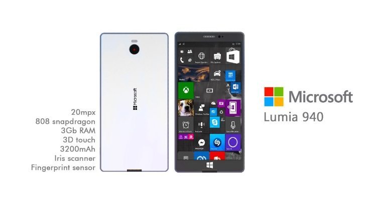 New Lumia 940 vision with specs provided