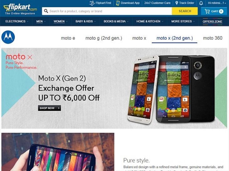 New Moto X price saving Flipkart