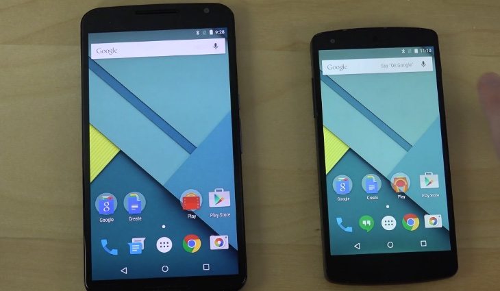Nexus 6 vs Nexus 5 vs iPhone 6 b