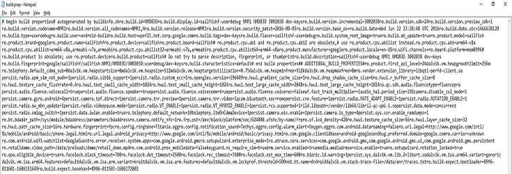 Nexus Sailfish build.prop file