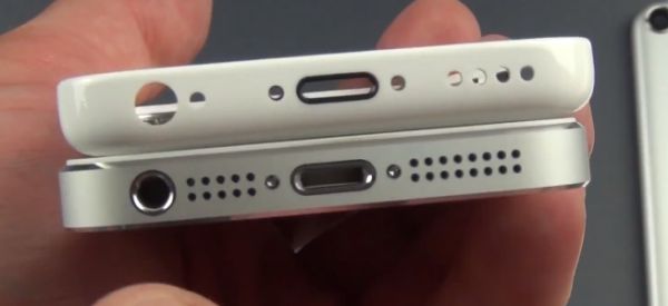 Plastic iPhone next to 5, 4S and 3GS in video pic 3