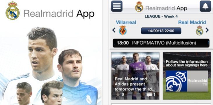 Real Madrid app update b