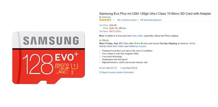 Samsung Evo Plus 128GB