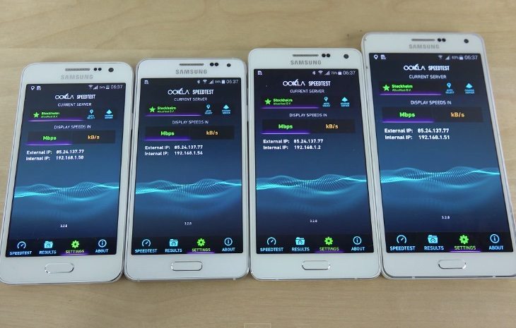 Samsung Galaxy A7 vs A5, A3, Alpha b