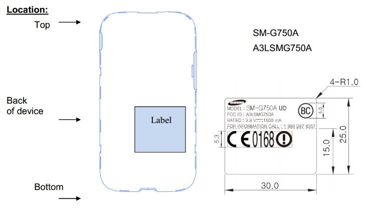 Samsung Galaxy Mega 2 FCC spot b