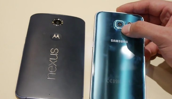 Samsung Galaxy S6 vs Nexus 6 b