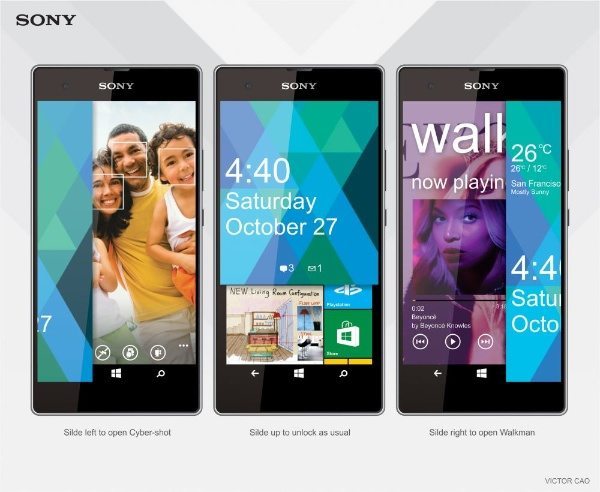 Sony Vaio F1  Windows Phone 9 design